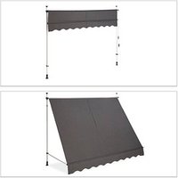 relaxdays Klemmmarkise grau 250,0 x 120,0 cm relaxdays Klemmmarkise grau 250,0 x 120,0 cm von RELAXDAYS