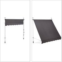 relaxdays Klemmmarkise grau 200,0 x 120,0 cm relaxdays Klemmmarkise grau 200,0 x 120,0 cm von RELAXDAYS