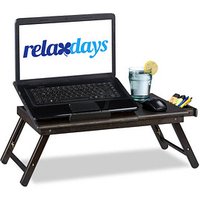 relaxdays Notebook-Betttablett braun von RELAXDAYS