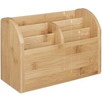 relaxdays Schreibtisch-Organizer braun Bambus 5 Fächer 22,0 x 10,0 x 15,0 cm relaxdays Schreibtisch-Organizer braun Bambus 5 Fächer 22,0 x 10,0 x 15,0 cm von RELAXDAYS