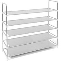 relaxdays Schuhregal grau 87,0 x 29,5 x 90,5 cm relaxdays Schuhregal grau 87,0 x 29,5 x 90,5 cm von RELAXDAYS