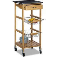 relaxdays Servierwagen ALFRED S braun 37,5 x 37,5 x 82,5 cm relaxdays Servierwagen ALFRED S braun 37,5 x 37,5 x 82,5 cm von RELAXDAYS