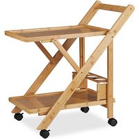 relaxdays Servierwagen braun 40,5 x 65,0 x 70,0 cm relaxdays Servierwagen braun 40,5 x 65,0 x 70,0 cm von RELAXDAYS