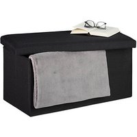 relaxdays Sitztruhe 10031616_46 schwarz Holz 76,5 cm relaxdays Sitztruhe 10031616_46 schwarz Holz 76,5 cm von RELAXDAYS