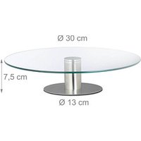 relaxdays Tortenplatte silber 30,0 cm relaxdays Tortenplatte silber 30,0 cm von RELAXDAYS