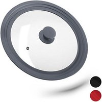 relaxdays Universal-Topfdeckel grau 31,5 cm, 1 St. von RELAXDAYS