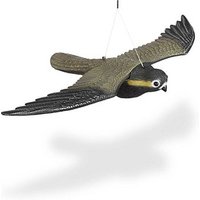 relaxdays Vogelschreck Falke lebensgroß schwarz 58,0 x 35,0 x 8,0 cm von RELAXDAYS