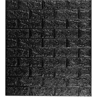 5 relaxdays Wandpaneele selbstklebend, schwarz 70,0 x 78,0 cm von RELAXDAYS