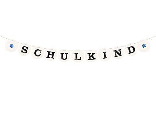 renna deluxe Schulkind Girlande für Einschulung Blau Deko für Schulanfang Schulbeginn Banner Schule Jungs Mädchen | Handmade in Deutschland renna deluxe Schulkind Girlande für Einschulung Blau Deko für Schulanfang Schulbeginn Banner Schule Jungs Mädchen | Handmade in Deutschland von renna deluxe