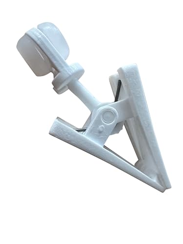 rewagi 25/100 Innenlaufrollen Gardinenröllchen mit drehbarer Klammer für Gardinenschiene - Rolle Ø 8 mm, weiß (20) von rewagi
