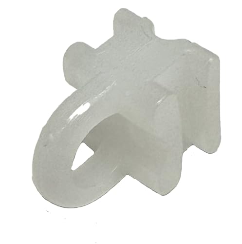 rewagi Ösen-Gleiter, für Alu-Schienen, Gardinenschiene Laufbreite 6 mm - schwarz SUW (weiß - 100 Stück) von rewagi