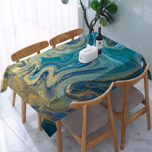 Garten Tischdecken Rechteckig,Flüssiger Marmor, Tintenmarmor, abstraktes Muster, Aqua-Natu,Fleckschutz Wasserdicht Tischtuch für Draußen Esszimmer,Küche,Garten,Party,Hochzeiten oder Haushalt 137x183cm Garten Tischdecken Rechteckig,Flüssiger Marmor, Tintenmarmor, abstraktes Muster, Aqua-Natu,Fleckschutz Wasserdicht Tischtuch für Draußen Esszimmer,Küche,Garten,Party,Hochzeiten oder Haushalt 137x183cm von reyawdf