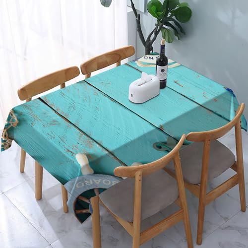 Garten Tischdecken Rechteckig,nautisches Konzept von oben mit nautischen Lifestyle-Objekte,Fleckschutz Wasserdicht Tischtuch für Draußen Esszimmer,Küche,Garten,Party,Hochzeiten oder Haushalt 137x183cm Garten Tischdecken Rechteckig,nautisches Konzept von oben mit nautischen Lifestyle-Objekte,Fleckschutz Wasserdicht Tischtuch für Draußen Esszimmer,Küche,Garten,Party,Hochzeiten oder Haushalt 137x183cm von reyawdf