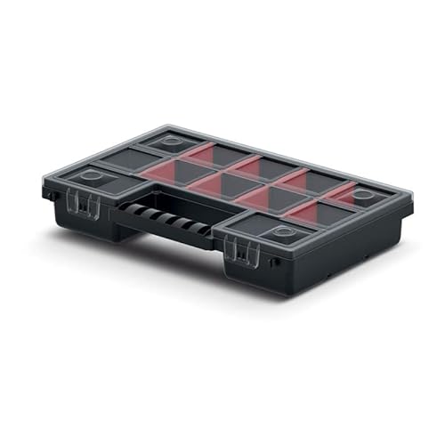 Sortimentskasten Werkzeugkiste Organizer Sortierbox NORS Kleinteilemagazin Sortierkasten Werkzeugbox (287 x 186 x 50 mm) von rg-vertrieb