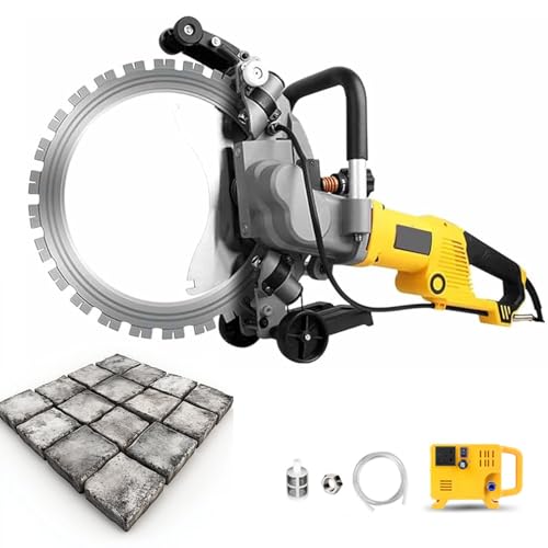 Elektrische Ringsäge 5000W | Beton- & Ziegelschneider | Staubfreies Nassschneiden mit Pumpe | 3 Klingengrößen (400mm/29cm, 500mm/39cm, 600mm/49cm) | Vibrationsarmes Design | Für Renovierung & Bau,M von richigblosmum