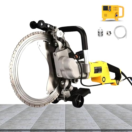 Elektrische Ringsäge 5000W | Handbetriebener Betonschneider mit 3 Klingen (400mm/500mm/600mm) | Schnitttiefe 29cm/39cm/49cm | Nassschnitt für Stein, Ziegel, Bewehrung | Professionelle & DIY,M von richigblosmum