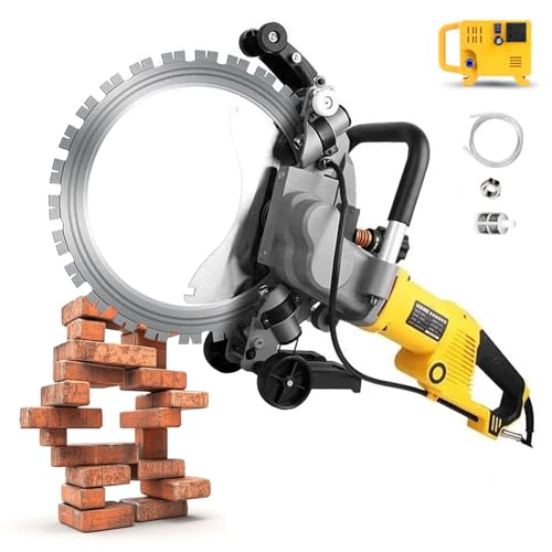 richigblosmum Industrielle Beton-Ringsäge 5000W | 360° Turbo-Kühlung | 3 Schnitttiefen (29cm/39cm/49cm) | Nass- & Trockenschneiden | Profi-Trennschleifer für BAU und Abbruch,L von richigblosmum