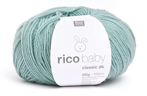 Rico Design Baby Classic DK Wolle, Garn, Baby Yarn, 50g, 165m, Acryl-Polyamid-Mischung, 50% Acryl, 50% Polyamid, 30° Feinwäsche, 3,5-4 Nadelstärke, Koralle, Silbergrau, Nude, Dunkelblau Rico Design Baby Classic DK Wolle, Garn, Baby Yarn, 50g, 165m, Acryl-Polyamid-Mischung, 50% Acryl, 50% Polyamid, 30° Feinwäsche, 3,5-4 Nadelstärke, Koralle, Silbergrau, Nude, Dunkelblau von Rico Design