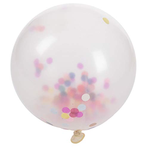 rieder 12 Rainbow Bright Konfetti Luftballons für Party Dekoration (Packung mit 12) von rieder