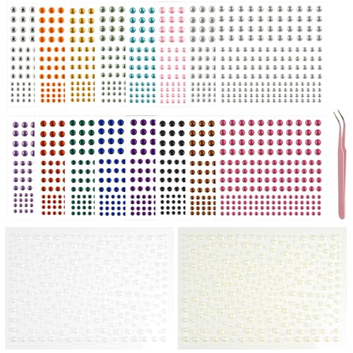 rietegio Glitzersteine Selbstklebend 3402 Stück (18 Blätter) Strasssteine 3/4/5/6 mm Multicolor Glitzersteine zum Basteln für Make-Up DIY Nägel Haare Gesicht und Augen Ornamente zum Aufkleben rietegio Glitzersteine Selbstklebend 3402 Stück (18 Blätter) Strasssteine 3/4/5/6 mm Multicolor Glitzersteine zum Basteln für Make-Up DIY Nägel Haare Gesicht und Augen Ornamente zum Aufkleben von rietegio