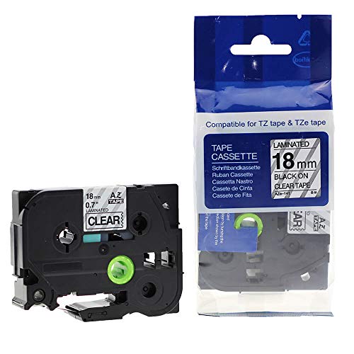 Schriftbänder Rillstab für Brother TZe-141, schwarz auf transparent, 18mm/8m Schriftbänder Rillstab für Brother TZe-141, schwarz auf transparent, 18mm/8m von rillstab original
