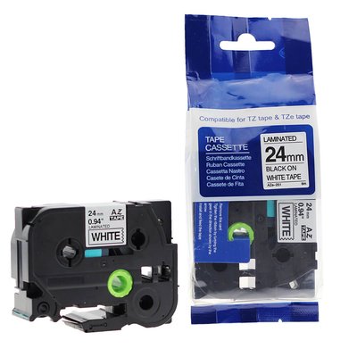 Schriftbänder Rillstab für Brother TZe-251 - schwarz auf weiß, 24mm/8m Schriftbänder Rillstab für Brother TZe-251 - schwarz auf weiß, 24mm/8m von rillstab original