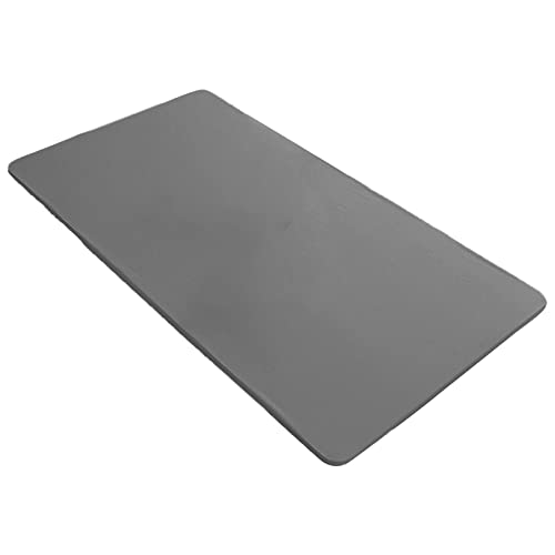 rismart Elastisch Tischtuch Pu-Leder Rechteckig Wasserdicht Ölbeständig Tischdecke Tisch Stoff Grau,60 x 120 cm von rismart