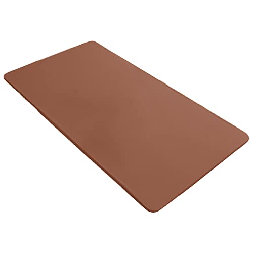 rismart Elastisch Tischtuch Pu-Leder Rechteckig Wasserdicht Ölbeständig Tischdecke Tisch Stoff Kaffee,70 x 120 cm von rismart