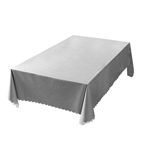 rismart Wasserabweisende Tischdecke Rechteck PVC zum Esszimmer Küche Geburtstag Party Grau 140 x 240 cm rismart Wasserabweisende Tischdecke Rechteck PVC zum Esszimmer Küche Geburtstag Party Grau 140 x 240 cm von rismart