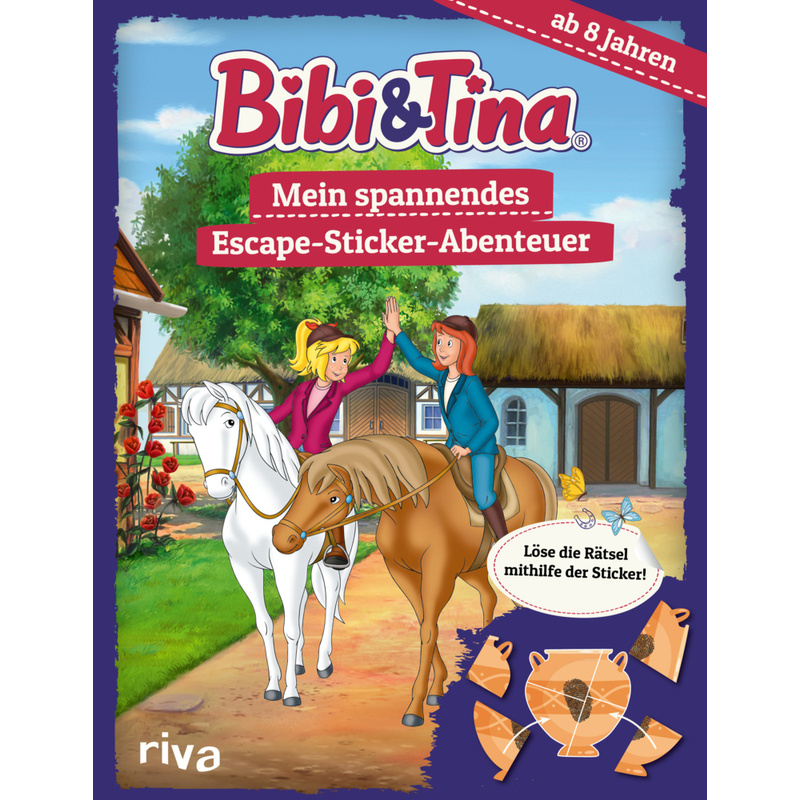 Bibi & Tina - Mein Spannendes Escape-Sticker-Abenteuer, Kartoniert (TB) von Riva