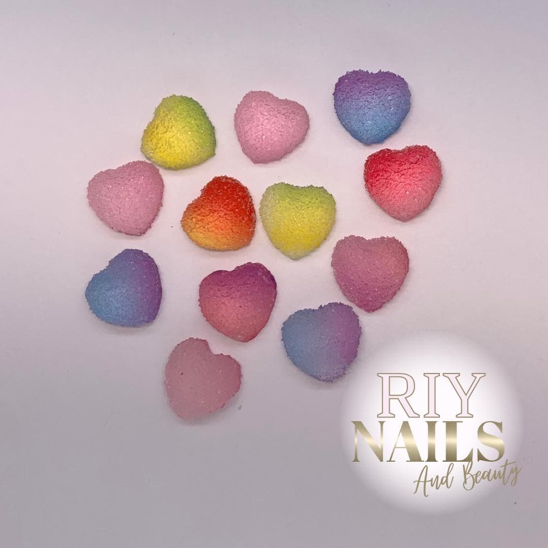 Neu Regenbogen Candy Love Herz Sweet Nail Art Dekor Riynails von riynails