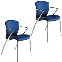 2 rocada Besucherstühle RD-966/3 blau Stoff 2 rocada Besucherstühle RD-966/3 blau Stoff von rocada
