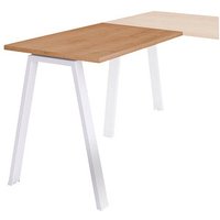 rocada Anbautisch BLANCA weiß/eiche rechteckig 100,0 x 60,0 x 72,0 cm von rocada