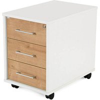 rocada Mobiler Rollcontainer weiß/eiche 3 Auszüge 40,0 x 60,0 x 58,0 cm rocada Mobiler Rollcontainer weiß/eiche 3 Auszüge 40,0 x 60,0 x 58,0 cm von rocada
