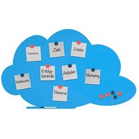 rocada Whiteboard Skin Cloud Shape 115,0 x 75,0 cm blau lackierter Stahl von rocada