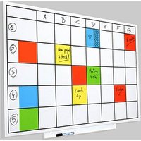 rocada Whiteboard Skin Planner 115,0 x 75,0 cm weiß lackierter Stahl von rocada