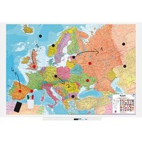 rocada Whiteboard Skin MAP Europa 150,0 x 100,0 cm bunt Stahl von rocada