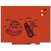 rocada Whiteboard Skinwhiteboard 55,0 x 75,0 cm orange Stahl von rocada