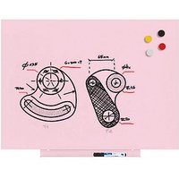 rocada Whiteboard Skinwhiteboard 55,0 x 75,0 cm rosa Stahl von rocada
