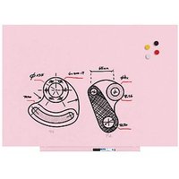 rocada Whiteboard Skinwhiteboard 75,0 x 115,0 cm rosa Stahl von rocada