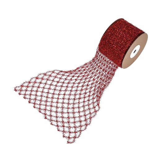 rockible 1 Rolle -Glitzer-Drahtband, Weihnachtsdrahtband, elegant, 4,9 Yards, Heimdekoration für Geschenkverpackungen, Basteln, Kunsthandwerk, Rot rockible 1 Rolle -Glitzer-Drahtband, Weihnachtsdrahtband, elegant, 4,9 Yards, Heimdekoration für Geschenkverpackungen, Basteln, Kunsthandwerk, Rot von rockible