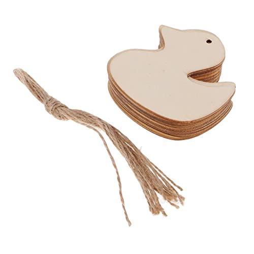 rockible 10er Set Weiße Holzdekoration für DIY Hauskunst, Tierform Ente, 80x80x2mm rockible 10er Set Weiße Holzdekoration für DIY Hauskunst, Tierform Ente, 80x80x2mm von rockible