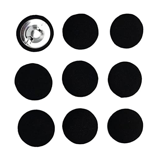 rockible 10pcs Covered Buttons Nähzubehör für Kleidungsstück, Schwarz rockible 10pcs Covered Buttons Nähzubehör für Kleidungsstück, Schwarz von rockible