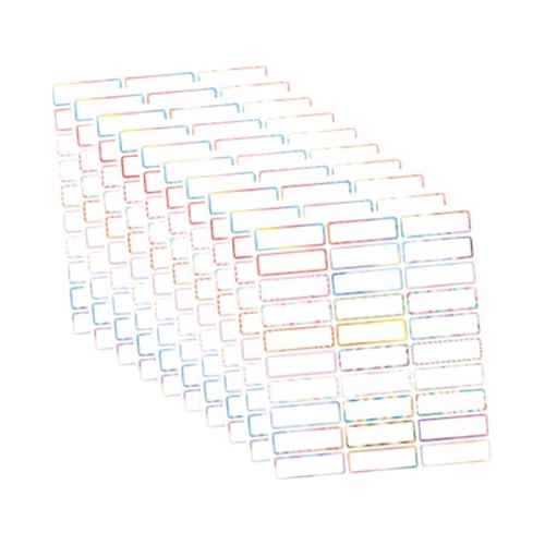 rockible 10pcs Klassifizierungsname Aufkleber Markierungen Tags Wasserdichte Grußkarten von rockible