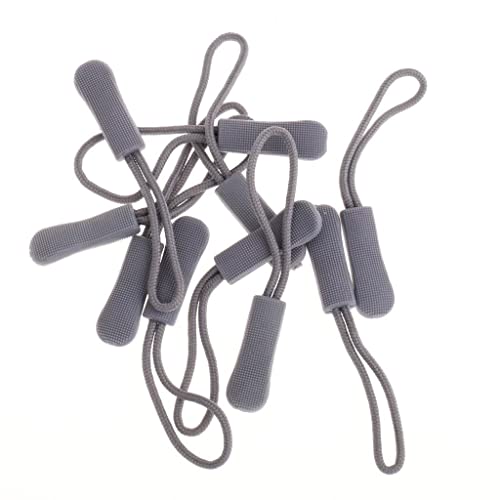 rockible 10pcs Zipper Pull Cord Zip Puller Reißverschluss Zip Slider Ersatzjacke, Grau rockible 10pcs Zipper Pull Cord Zip Puller Reißverschluss Zip Slider Ersatzjacke, Grau von rockible