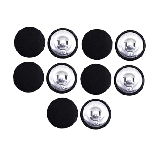 rockible 10x Stofftuch bedeckte Knöpfe Metall Dekorative DIY -Nähknöpfe Schaftknöpfe für Blusen Kleidung Scrapbooking Anzüge von rockible