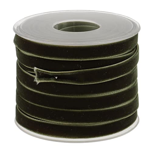 rockible 20 Yard 10 Mm Breite Samtbandrolle für Kunsthandwerk, Farbe 12, size von rockible