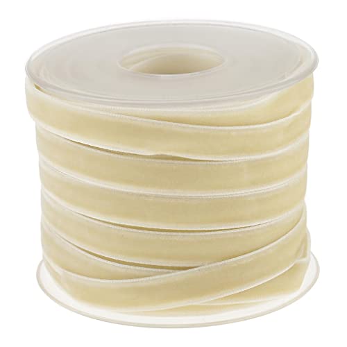 rockible 20 Yard 10 Mm Breite Samtbandrolle für Kunsthandwerk, Farbe 2, size von rockible