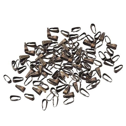 rockible 200 x Klemmbügel, Verbindungselemente, Halskettenhaken, Schmuckzubehör, Schnalle, Metallklauenbügelverbinder für die Herstellung von Armbändern, Bronze rockible 200 x Klemmbügel, Verbindungselemente, Halskettenhaken, Schmuckzubehör, Schnalle, Metallklauenbügelverbinder für die Herstellung von Armbändern, Bronze von rockible