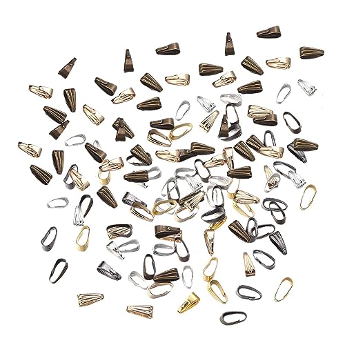rockible 200 x Klemmbügel, Verbindungselemente, Halskettenhaken, Schmuckzubehör, Schnalle, Metallklauenbügelverbinder für die Herstellung von Armbändern, Mehrfarbig rockible 200 x Klemmbügel, Verbindungselemente, Halskettenhaken, Schmuckzubehör, Schnalle, Metallklauenbügelverbinder für die Herstellung von Armbändern, Mehrfarbig von rockible